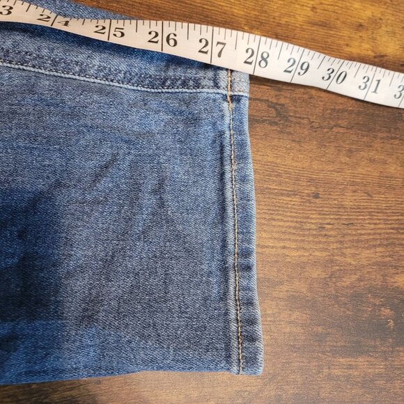 American Eagle Mom Jeans 8 R High Rise Medium Wash Stretch Denim - Picture 10 of 11